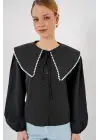 Bebe Yaka Gömlek 20314 - Siyah