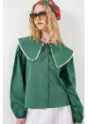 Bebe Yaka Gömlek 20314 - Zümrüt Yeşili