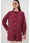 Bebe Yaka Uzun Tunik 5967 - Bordo
