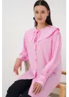 Bebe Yaka Uzun Tunik 5967 - Pembe
