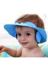 Bebek Banyo Şapkası Düğmelı Kulaklıklı