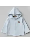 Bebitof Kapüşonlu Bebek Hırka 80153 Koyu Mavi