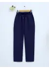 Beli Bağcıklı Dar Paça Pantolon  -Laci