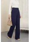 Beli Cırtcırt Detay Boru Paça Kumaş Pantolon -Laci