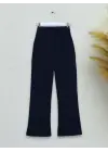 Beli Cırtcırt Detay Boru Paça Kumaş Pantolon -Laci