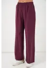 Beli Lastikli Bol Paça Pantolon 30087 - Bordo