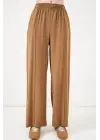 Beli Lastikli Bol Paça Pantolon 30087 - Taba