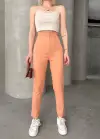 Omarı Karamel Pantolon Beli Lastikli Modeller