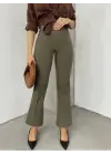 Omarı Rahat Kesim Beli Lastikli İspanyol Pantolon