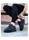 Omarı Sporcu Tarzında Siyah Erkek Casual Ayakkabı