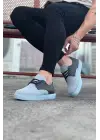 Modern Gri Triko Erkek Ayakkabı