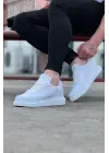 Omarı Beyaz Kot Kumaş Erkek Casual Ayakkabı