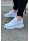 Omarı Beyaz Kot Kumaş Erkek Casual Ayakkabı