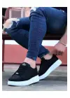 Omarı Yüksek Tabanlı Siyah Casual Erkek Ayakkabı