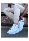 Tarz Beyaz Sneakers Yarım Bilek Bot