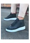 Tarz Gri Bağcıklı Sneakers Boot