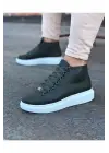 Omarı Haki Bağcıklı Yarım Bilek Sneakers