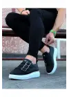 Siyah Tokalı Kalın Taban Erkek Ayakkabı