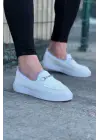 Omarı Beyaz Triko Babet Erkek Casual Ayakkabı