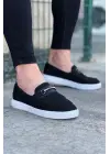 Omarı Siyah Triko Babet Erkek Casual Ayakkabı