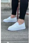 Modern Beyaz Triko Babet Erkek Ayakkabı