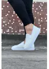 Omarı Beyaz Triko Erkek Casual Babet Ayakkabı