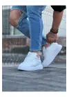 Omarı Beyaz Rugan Erkek Casual Ayakkabı