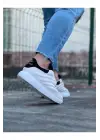Omarı Beyaz Siyah Erkek Casual Ayakkabı