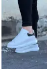 Omarı Modaya Yön Veren Siyah Beyaz Erkek Casual Ayakkabı