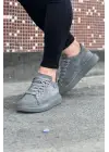 Gri Süet Erkek Ayakkabı - Modern İnce Casual Stil
