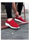 Omarı Kırmızı Erkek Spor Ayakkabı - Hareketli ve Şık Tasarım