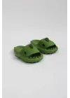 Omarı Tam Ortopedik Haki Unisex Shark Slides Terlik