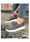 Omarı Gri Erkek Günlük Ayakkabı - Şık ve Rahat Tasarım