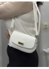 Omarı Yüksek Kaliteli Beyaz Cilt Çanta