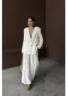 Beyaz Oversize Müslin Takım