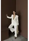 Beyaz Oversize Müslin Takım