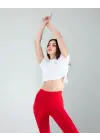 Omarı Kadın Sarı Crop Top