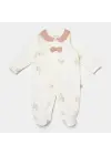 Omarı Organik Pamuk Bebek Tulumu Light Beige