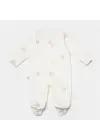 Omarı Organik Pamuk Bebek Tulumu Light Beige