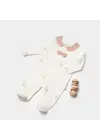 Omarı Organik Pamuk Bebek Tulumu Light Beige