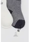 Omarı Heart Patterned Penye Soket Çorap 2li Set - Gri