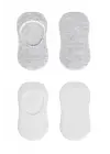 Bistyle 2li Penye Babet Silikonlu Basic Çorap 30104 Gri Beyaz