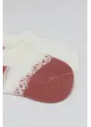Omarı Penye Sneakers Çorap Set Ekru Pudra