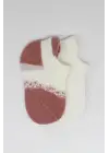 Omarı Penye Sneakers Çorap Set Ekru Pudra