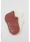 Omarı Kaymaz Tabanlı Renkli 2li Penye Çorap