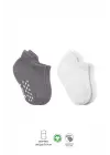 Omarı Kaymaz Penye Çorap Seti Gri Beyaz