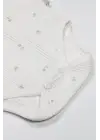 Bistyle Flying Bloom White Yarım Kol 2li Body 17118 Ekru Gül Kurusu
