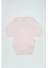 Bistyle Organik Natural Basic Style Kruvaze Uzun Kol Body Bs17102 Pembe