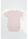 Bistyle Organik Natural Basic Style Kruvaze Yarım Kol Body Bs17101 Pembe