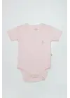 Bistyle Organik Natural Basic Style Yarım Kol Body Bs17103 Pembe